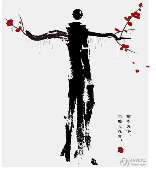 寒冬再冷，也能见花开_哲理漫画
